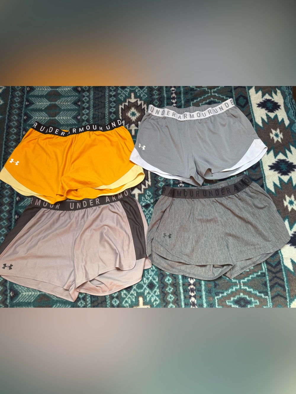 Under Armour Women’s Athletic Shorts Pack - Yellow, Gray, Purple, Dark Gray